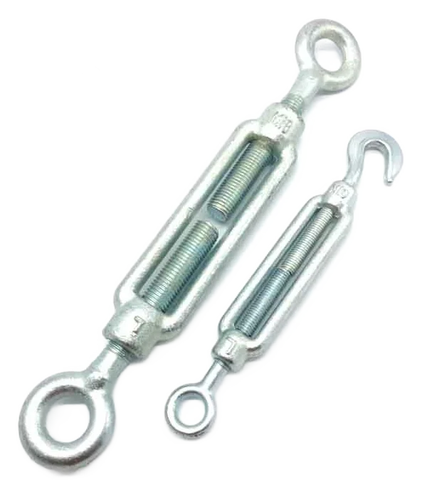 Turnbuckle DIN1480 with hook&eye or plates,zinc plated